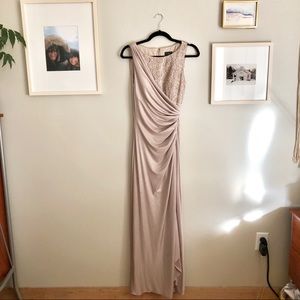 Adrianna Papell Champagne Dress